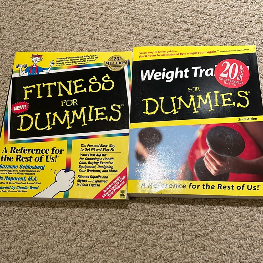 Fitness for Dummies books. New condition